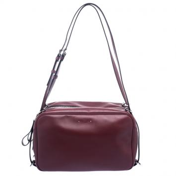 Pre Owned Valentino Burgundy Leather Bag