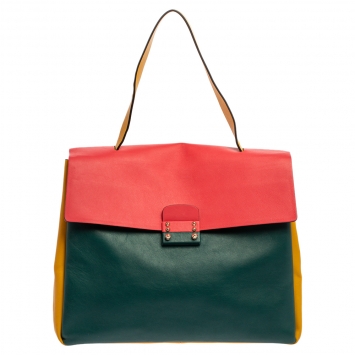 Pre Owned Valentino Multicolor Leather Mime Bag