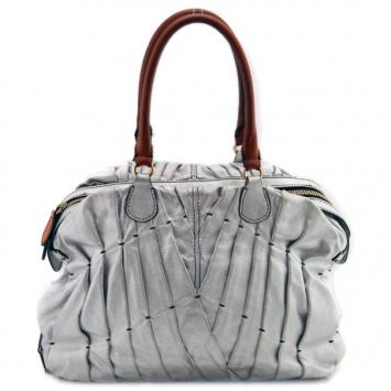 Pre Owned Valentino Pin-Tucked Tote