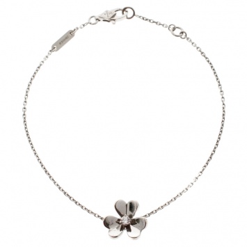 Pre Owned Van Cleef & Arpels Frivole Diamond 18k White Gold Bracelet