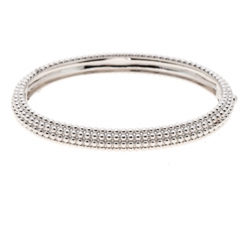 Pre Owned Van Cleef & Arpels Perlee Pearls of Gold 5 Rows White Gold Bracelet M