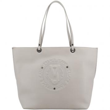 مملوكة مسبقًا Versace Jeans Grey Faux Leather Shopper Tote