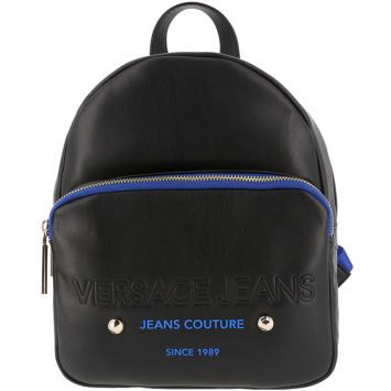 Pre Owned Versace Jeans Two Tone Leather Backpack