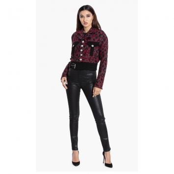 Pre Owned Versace Red Versus Gianni Printed Jacket S (IT 40)