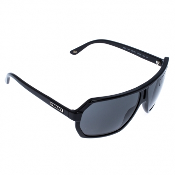 Pre Owned Versace Black MOD 4197 Aviator Sunglasses