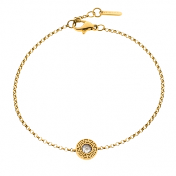Pre Owned Versace Diamond 18k Yellow Gold Soft Bracelet