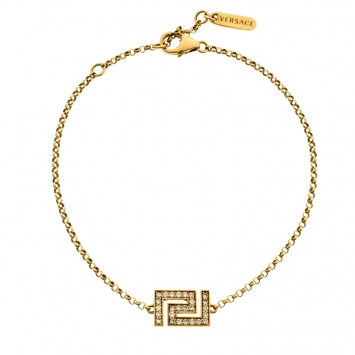 Pre Owned Versace Diamond 18k Yellow Gold Bracelet