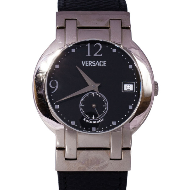 Versace Black 18K White Gold BLA40 Women's Wristwatch 36MM