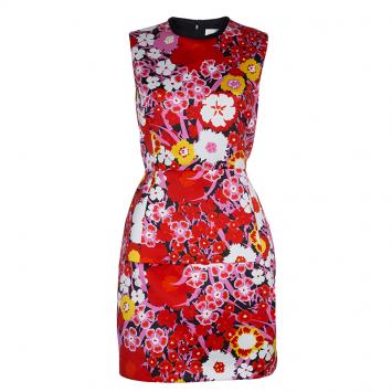 Pre Owned Victoria Victoria Beckham Floral Printed Sleeveless Dress M