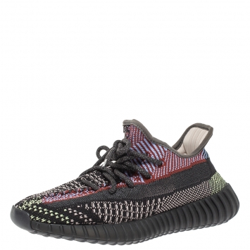 Pre Owned Yeezy x Adidas Multicolor Yecheil Cotton Knit Boost 350 V2 Sneakers Size 38