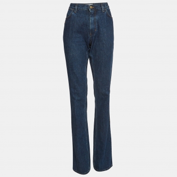 Pre Owned Yves Saint Laurent Denim Flared Jeans L Waist 32"