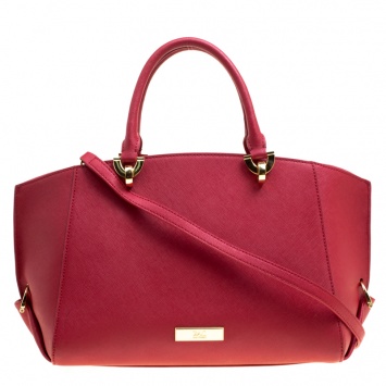 Pre Owned Zac Zac Pozen Red Leather Tote