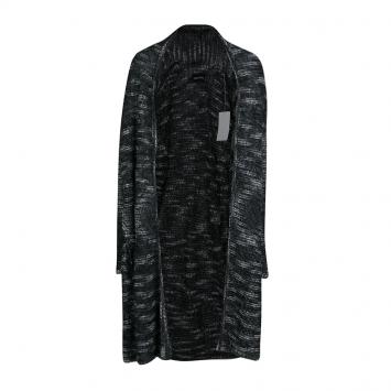 Pre Owned Zadig and Voltaire Monochrome Alpaca Open Front Celiya Yu Long Cardigan M