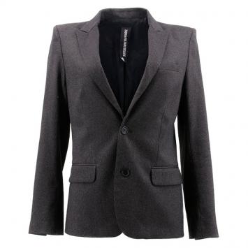 Pre Owned Zadig & Voltaire Grey Tweed Blazer M