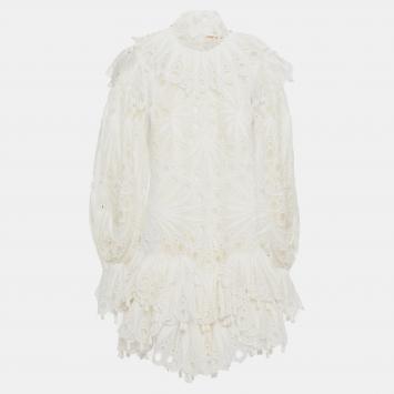 Pre Owned Zimmermann Linen Mini Dress 0
