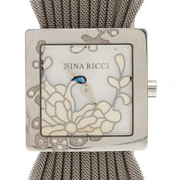Nina Ricci Mother of Pearl Stainless Steel No 1912172824 Women's Wristwatch 24MM