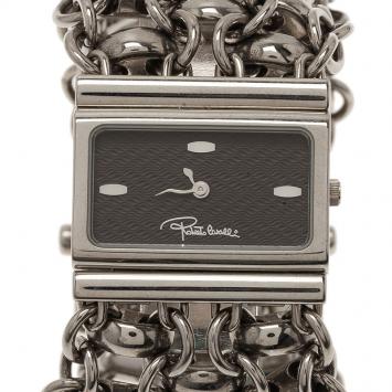 Roberto Cavalli Black Stainless Steel Chain Women's Wristwatch 28MM