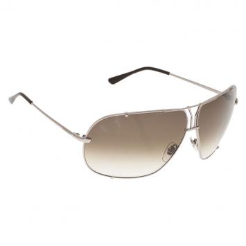 Pre Owned Saint Laurent Paris Silver 2335 Aviators