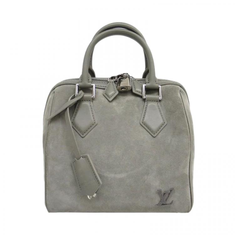 grey suede tote