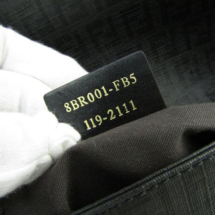 مملوكة مسبقًا Fendi Black Zucchino Coated Canvas Mama Baguette Shoulder Bag