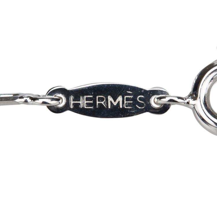 Pre Owned Hermes Chain Silver Link Necklace