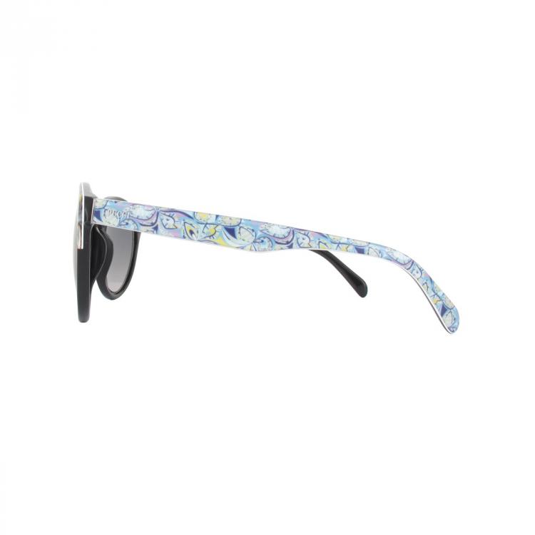 Pre Owned Emilio Pucci Black/Gradient Smoke EP0028 Wayfarer Sunglasses