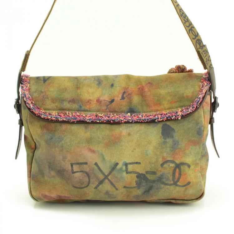chanel graffiti messenger bag