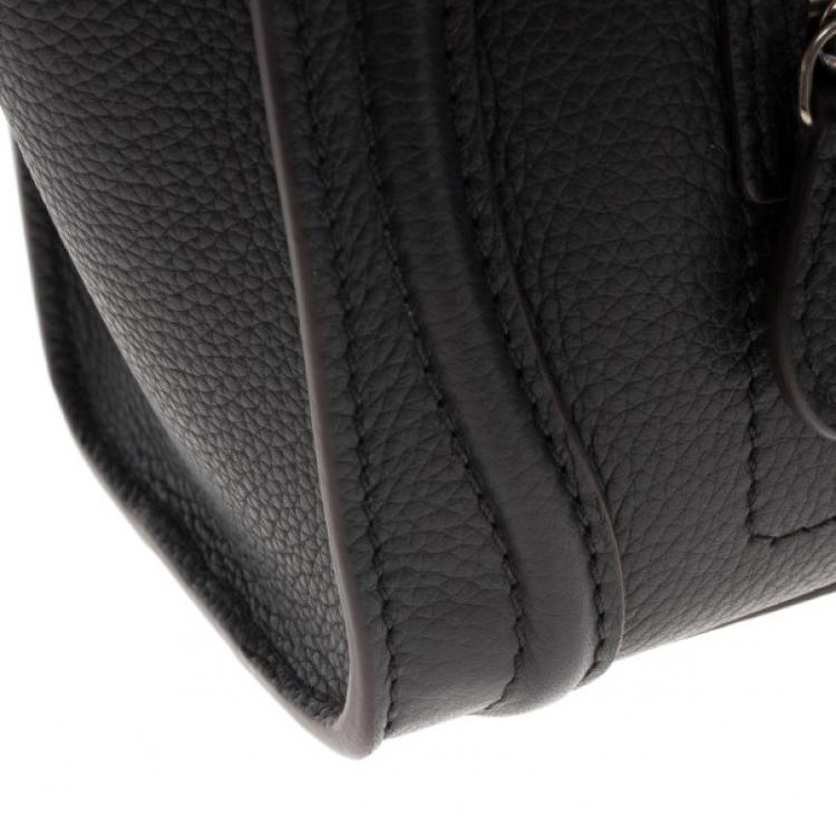 Pre Owned Celine Black Nano Luggage Tote