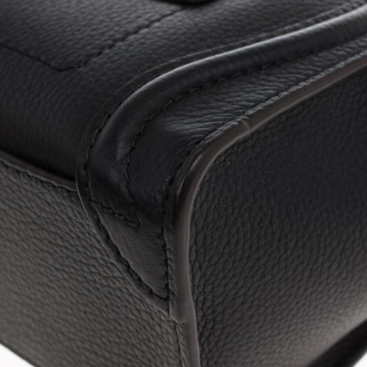 Pre Owned Celine Black Nano Luggage Tote