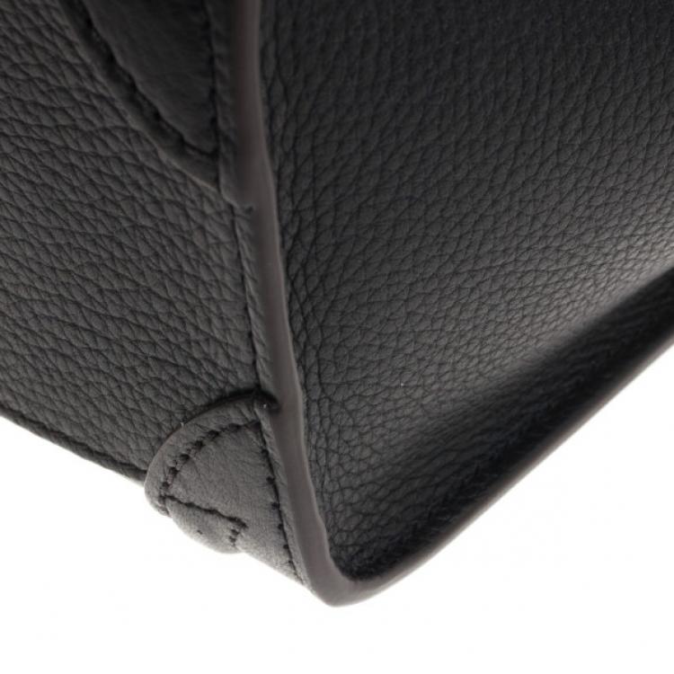 Pre Owned Celine Black Nano Luggage Tote