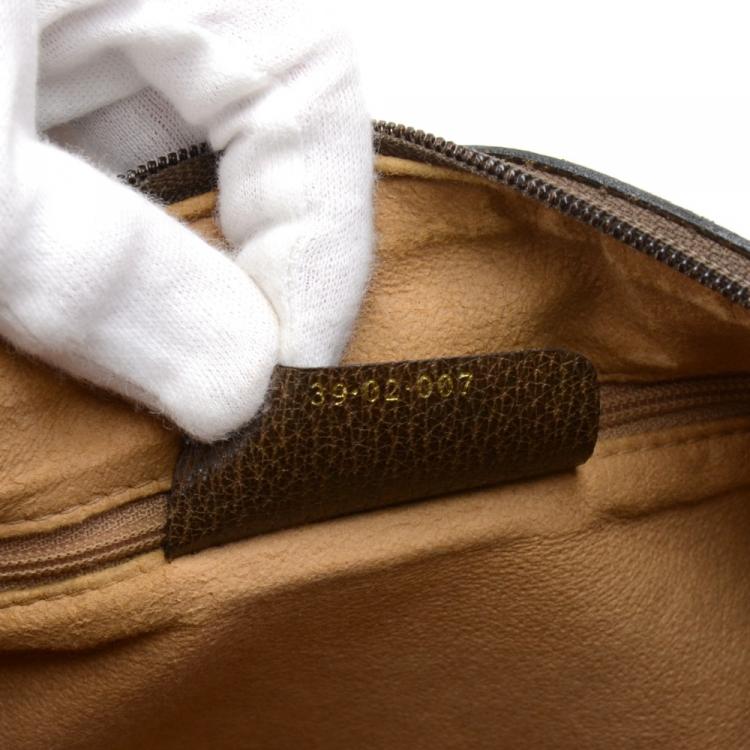 Pre Owned Gucci Beige/Ebony GG Coated Canvas Vintage Boston Bag