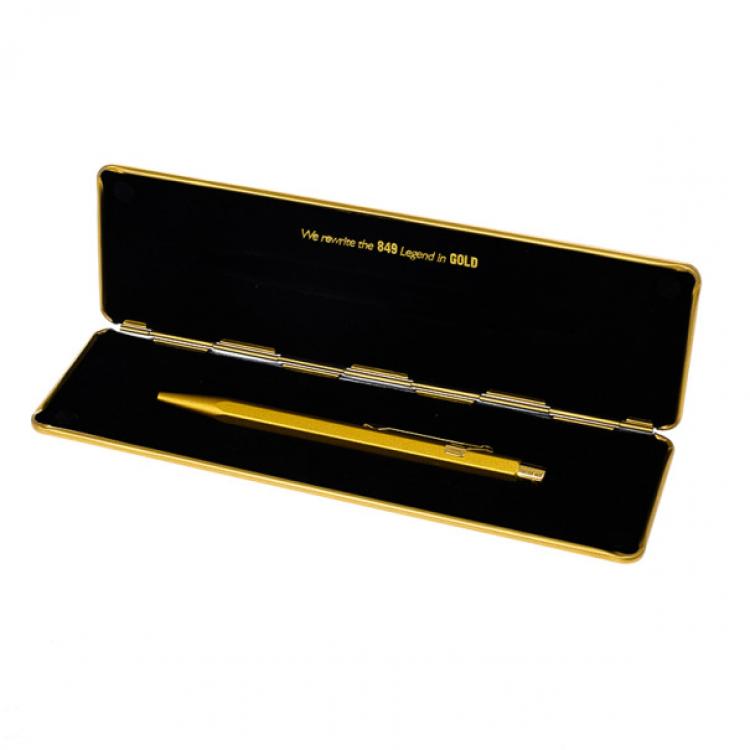 Pre Owned Caran d’Ache 849 Goldbar Ballpoint Pen
