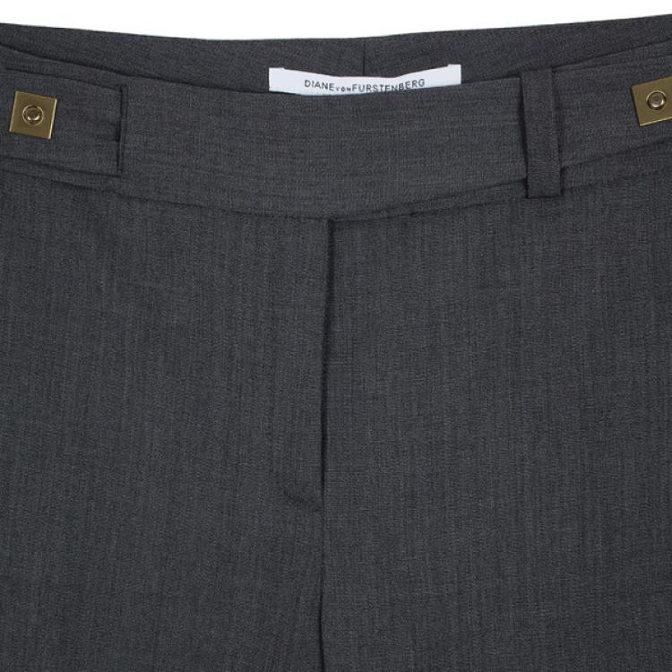 Pre Owned Diane Von Furstenberg Geordinne Crop Pants S