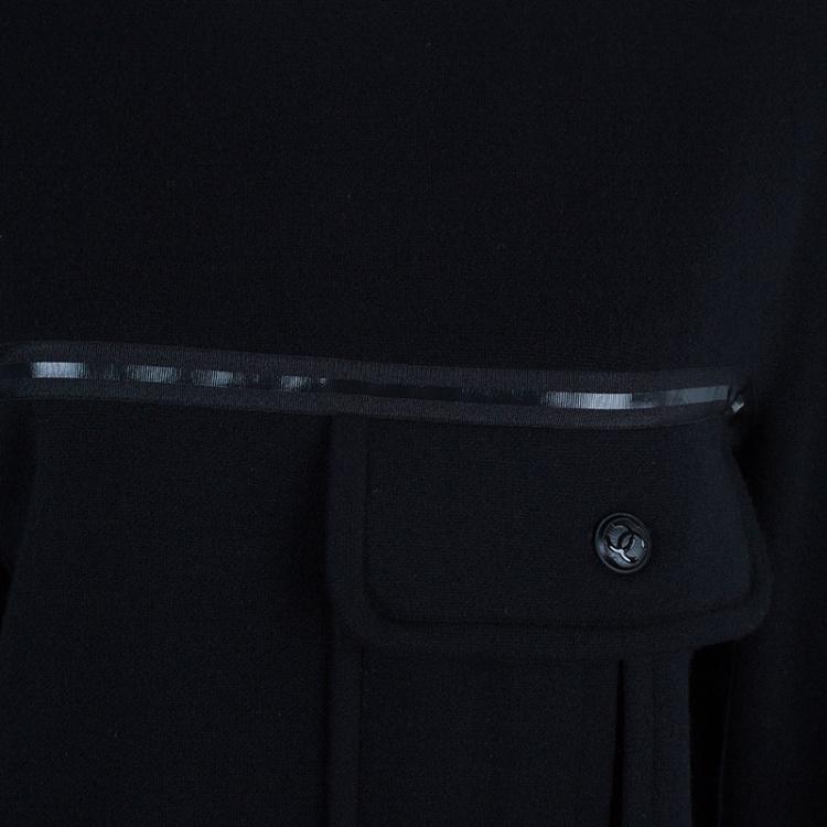 Pre Owned Chanel Cashmere Pocket Detail Top M