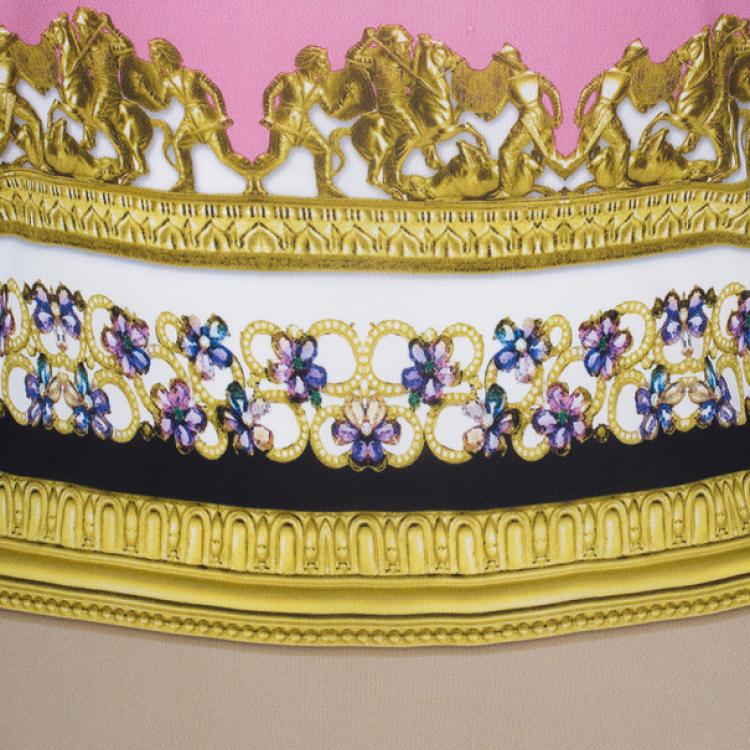 Pre Owned Just Cavalli Royal Print Shift Dress L