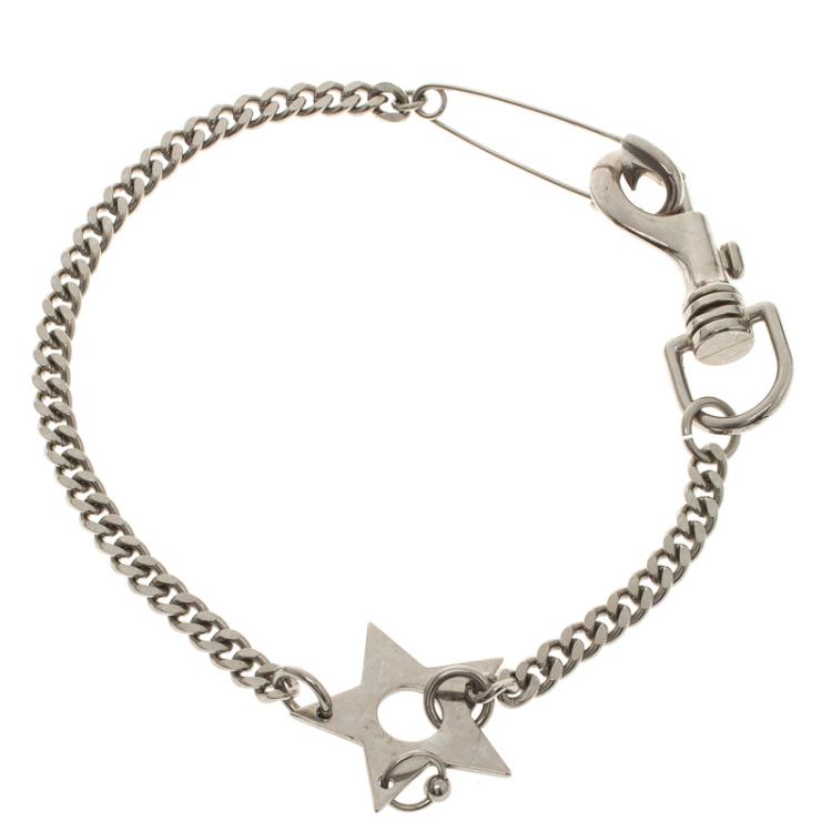 Dior Star \u0026 Safety Pin Silver Tone 