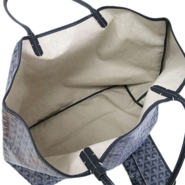 Pre Owned Goyard Grey Canvas Saint Louis Tote GM