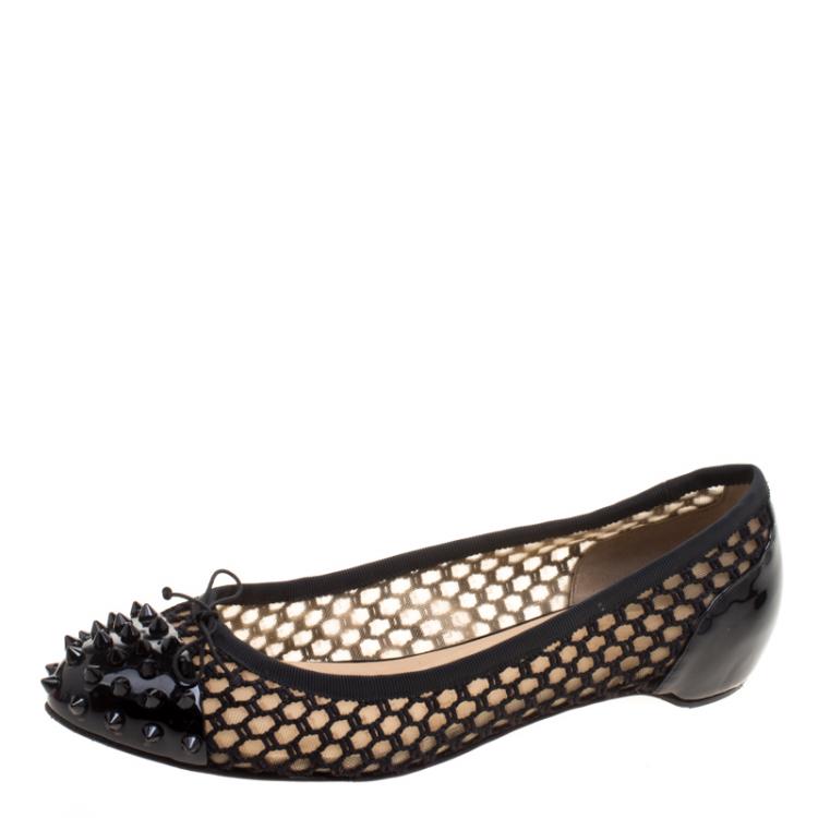 christian louboutin black flats