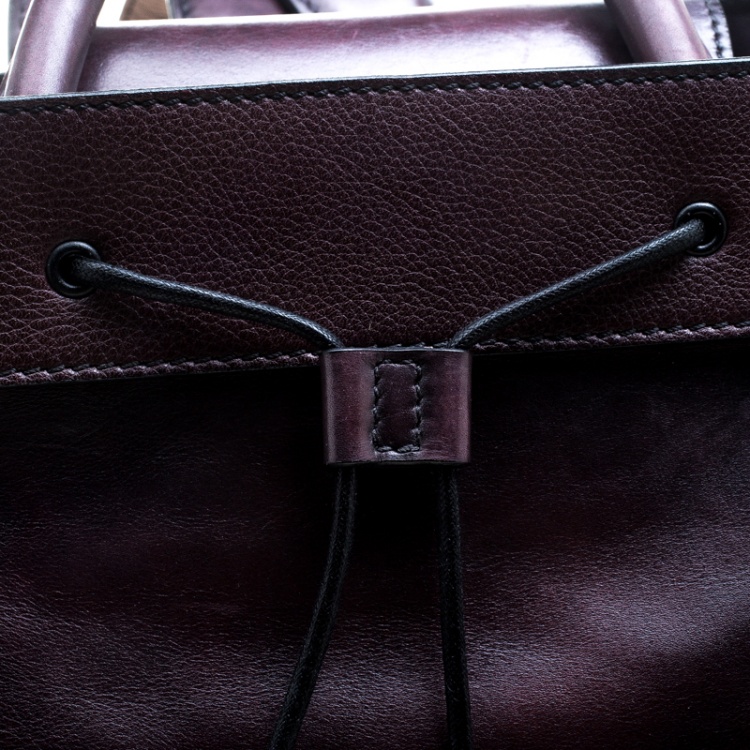 Pre Owned Berluti Dark Burgundy Leather Horizon Backpack 