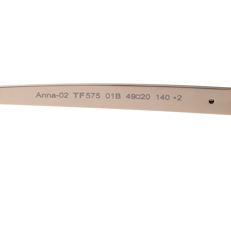 Pre Owned Tom Ford Black/Black Gradient TF575 Anna 2 Sunglasses