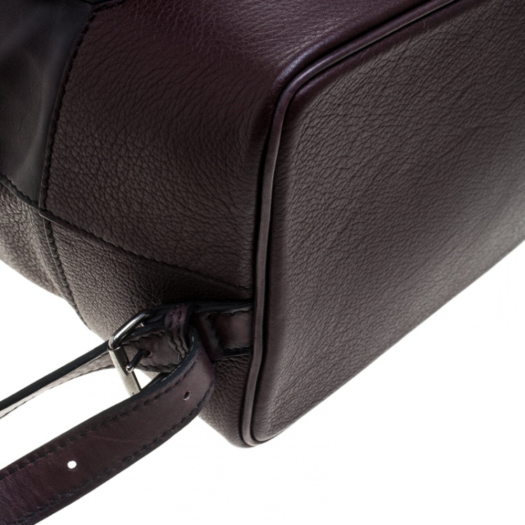 Pre Owned Berluti Dark Burgundy Leather Horizon Backpack 