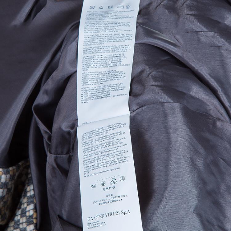 Pre Owned Armani Junior Grey Tweed Sleeveless Dress 6 Yrs