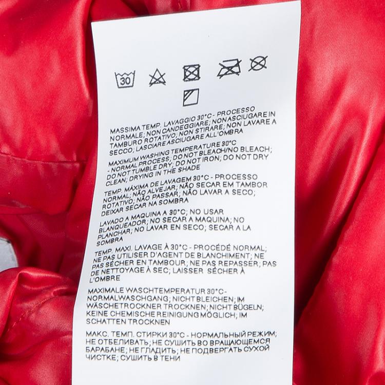 Pre Owned Armani Junior Red Quilted Down Jacket 14 yrs 