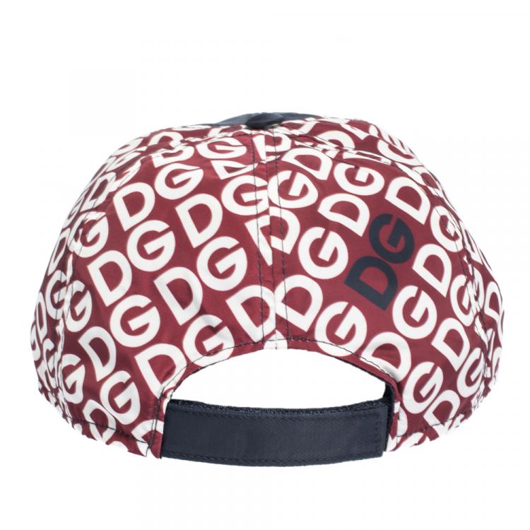 Pre Owned Dolce & Gabbana Multicolor Nylon DG Logo Print Baseball Cap XL