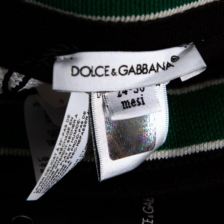 Pre Owned Dolce & Gabbana Multicolor DG Mania Print Jersey Track Pants 24-30 Months