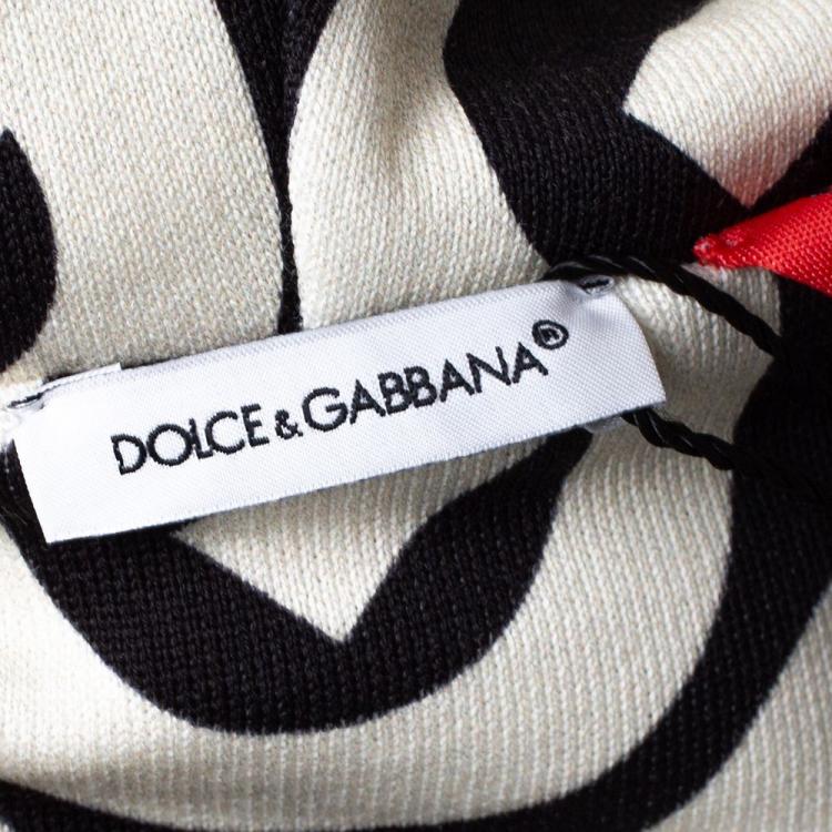 Pre Owned Dolce & Gabbana Multicolor DG Mania Print Jersey Hoodie 4 Yrs