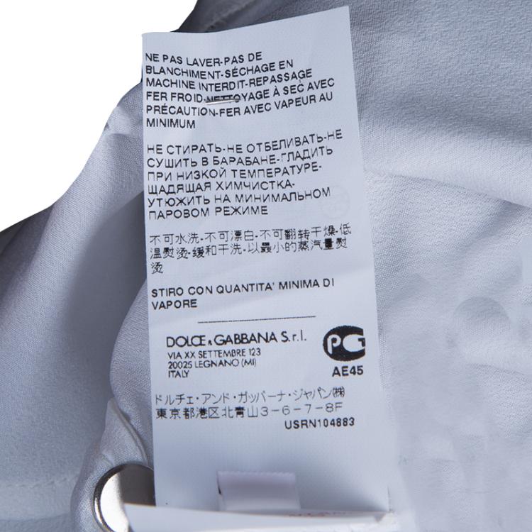 Pre Owned Dolce & Gabbana Monochrome Lace Print Dress 3-6 Mths