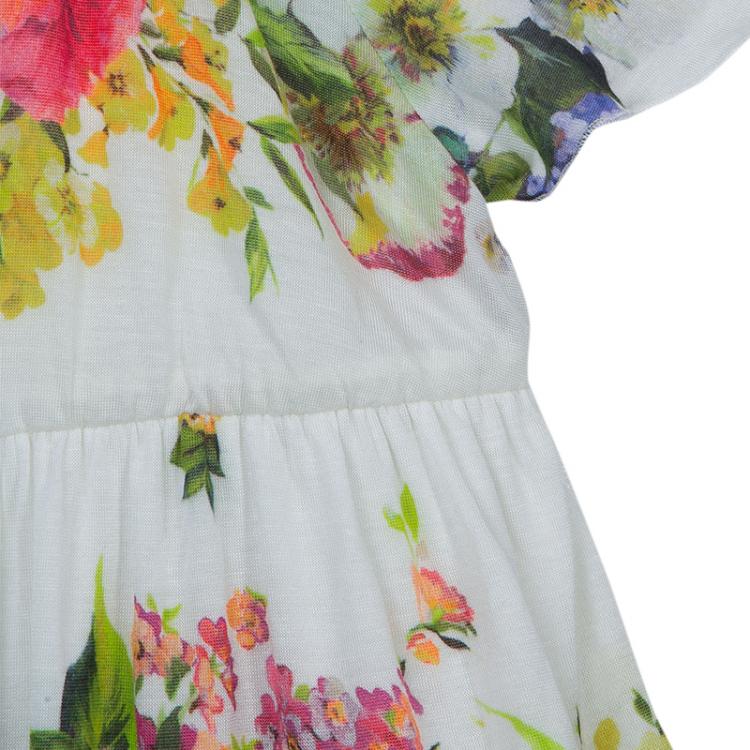 Pre Owned Dolce & Gabbana Floral Short Sleeve Dress 6-9 Months 