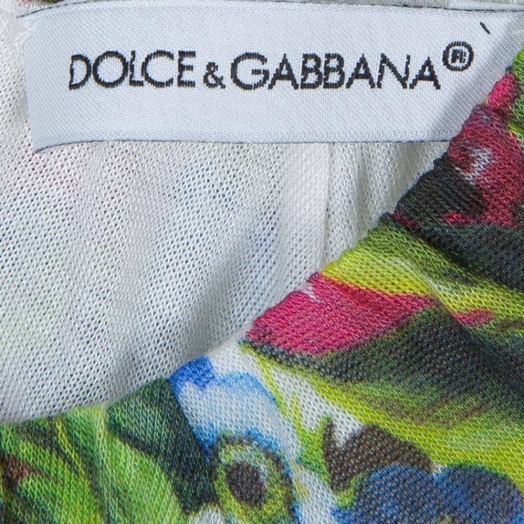 Pre Owned Dolce & Gabbana Floral Short Sleeve Dress 6-9 Months 