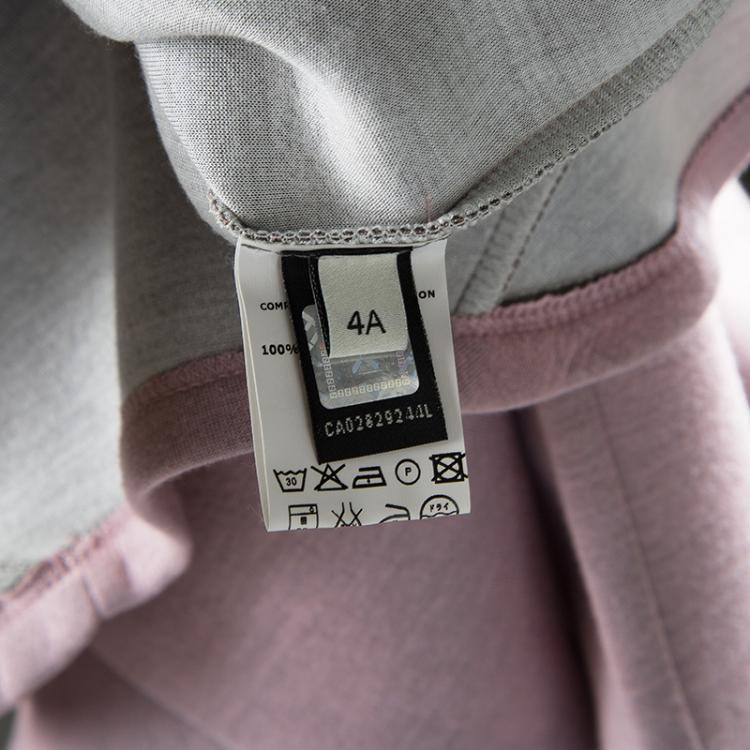 Pre Owned Fendi Pink Embroidered Ruffle Detail Hooded Zip Front Jacket 4 Yrs